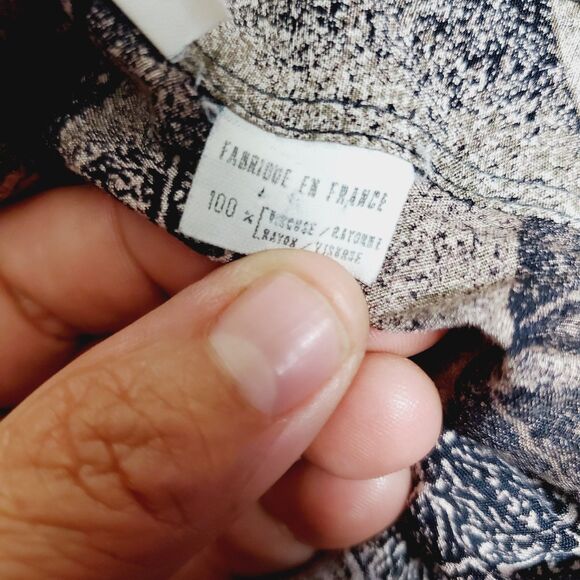 Barcelino MADE IN FRANCE Button Down Long Sleeve Shirt Size Medium - Picture 7 of 7